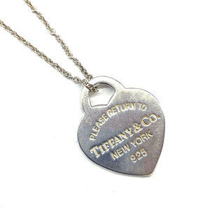 Tiffany Return to Tiffany Heart Necklace Silver long